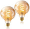 LED Lampadina Vintage Edison, G125SP 6W E27 bianco caldo 2200K Edison lampadina Vintage Retro Stile Lampadine Decorativo luce filamento della lampadina (2pezzi)