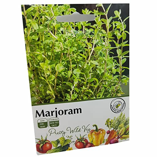 Sweet Marjoram Herb Seeds in Pictorial Packet from a UK Seller