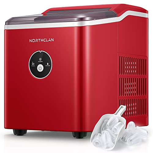 Eiswürfelmaschine Testsieger 2024, 14 kg 24 Stunden, 9 Eiswürfel in 6-8 Minuten, Gerauscharmer Betrieb, 120W Ice Maker mit Schaufel u. Korb, Eiswürfelbereiter Klein für Zuhause, Büro