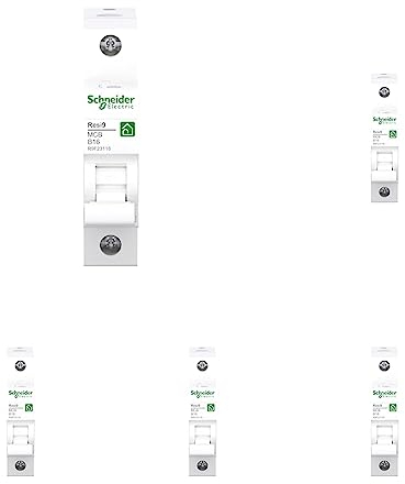 Schneider Electric Leitungsschutzschalter RESI9 1P 16A B 6KA, R9F23116 (Packung mit 5)