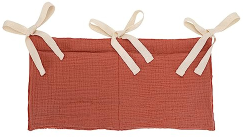 Sac de Rangement Suspendu pour Lit de Bébé, Organisateur De Lit Bébé Suspendu Organiseur de Berceau pour Bébé Sangles Réglable Sac De Rangement De Chevet pour Couches, Jouets, Vêtements