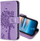 KANVOOS Funda para Xiaomi Redmi Note 9, Funda Tapa Libro Movil de Cuero PU, Ranura para Tarjeta Plegable Billetera Carcasa para Redmi Note 9 (Lavanda)