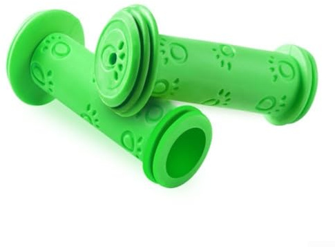Poignées de guidon de vélo en caoutchouc antidérapant pour enfants, imperméables, plusieurs couleurs au choix (vert)