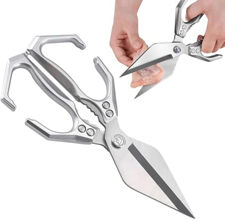 Tijeras de cocina resistentes, tijeras culinarias resistentes para cortar aves de corral, herramienta de corte de cocina para restaurante comercial culinario y doméstico para cortar la carne del y del