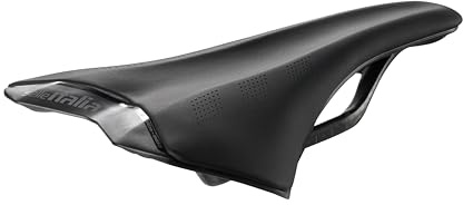 Selle Italia SLR Carbon - Sillín de Carretera de Carbono, Cubierta Handmade, Forma Neutra, Ultraligero y Cómodo - Talla L1, Negro