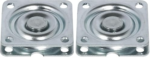 cyclingcolors Plateau Rotatif TV tournette à Bille carré à roulement à Billes 57 x 57 mm 50 Kg Plaque Pivotant Meuble HiFi Présentoir Tournant Support Ecran Ordinateur (Lot de 2)