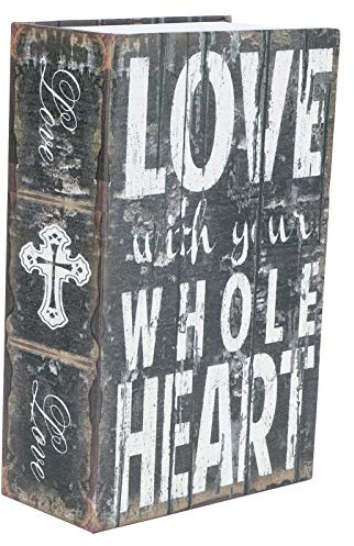 Book Safe with Combination Lock,Decorative Book Safe Box Hidden Diversion Safe Box Steel Security Lock Box Vintage Faux Book Hidden Safe Secret Diversion Book Safe Storage Box for Home Office