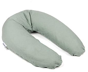 Doomoo Still-& Schwangerschaftskissen Comfy Big - 190cm inkl. Bezug aus Tetra Bio-Baumwolle, mit feiner EPS-Mikroperlenfüllung, Oeko-TEX® Standard 100, Tetra Green