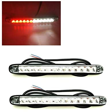 MelTruck® 2x LED Rückleuchte mit Nebelschlussleuchte Rückfahrleuchte 12V 24V für Anhänger LKW