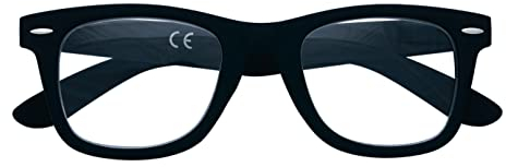 Zippo Occhiali da Lettura Soft Touch, Realizzati con Montatura dalle Linee Morbide, Ideale per Uomo e Donna, Diottria +1.00, Color Nero