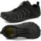 Barfußschuhe Herren Damen Breite Barfussschuhe Traillaufschuhe Weit Five Finger Zehenschuhe Minimalistische Zero-Drop Sohlen Wanderschuhe Fitnessschuhe Komfort Leicht Laufschuhe Unisex(Schwarz 45EU)