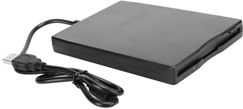 Goshyda Unidad de Disquete Externa, Lector de Tarjetas de 3,5 Pulgadas Unidad de Disquete Portátil para Computadora Portátil para Juegos Sin Controladores Adicionales para PC Computadora