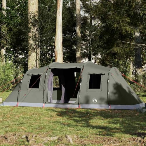 Générique Tente familiale Tunnel 6 Personnes Vert Olive imperméable, Équipements Sportifs, Loisirs de Plein air, Camping et randonnée, Tentes, Vert, (Poids 12.2KG)