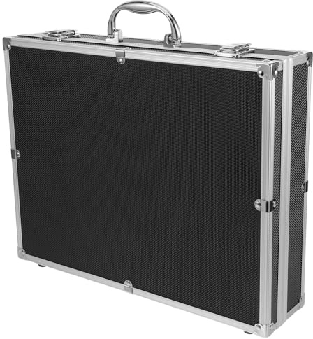 Toyvian Étui Rigide pour Micros sans Fil avec Poignée Organiseur Portable Anti-chocs et Anti-rayures Protection pour Microphones Manuels pour Transport et Voyage