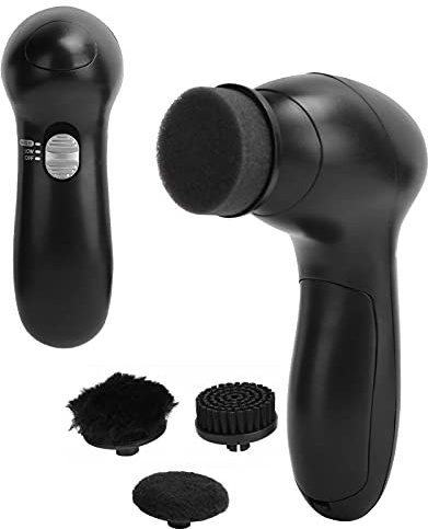 Generic Kit de Cepillo Eléctrico para Zapatos, Cuidado Eficiente del Calzado, Limpiador de Polvo Brillante, Cepillos de Pulido para Zapatos de Cuero, Viajes de Negocios