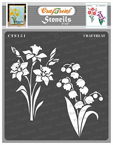 CRAFTREAT - Stencil a tema floreale