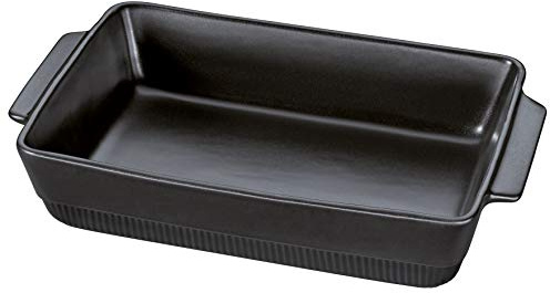 Spring Fuente rectangular para horno (40 x 24 cm), color negro