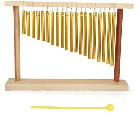 Instrumento De Campanillas, Campanas De Percusión De 20 Notas Campanas De Mesa De Una Fila Campanas De Barra Campanilla De Viento Con Mazo Para Niños Y La Formación Musical