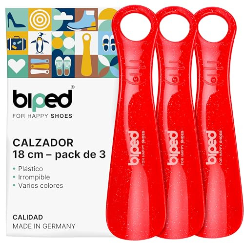 biped juego de 3 calzadores de plástico 18 cm – Mini cuernos de zapato de viaje ergonómicos – Accesorio práctico y compacto para niños y adultos z1570