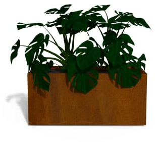 TrackDesign LINE | Blumenkasten aus Corten