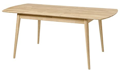 Nordic Story Esstisch Scandi (ausziehbar) • Tisch für Küche, Esszimmer & Wohnzimmer • Massivholz (Eiche) • Eiche Gebleicht • Holztisch (140-180 x 90 x 75 cm) • 4-8 Personen