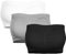 Mobanna Reggiseni Senza Spalline Donna Taglie Forti Reggiseno - Ferretto A Fascia Elasticizzato Bra Cotone Imbottito Coppe Grandi Push Up per Seno Grande Bralette Imbottita Cuciture