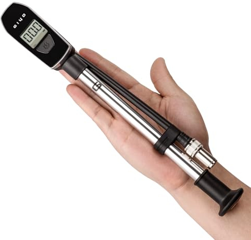 CXWXC Federbein-Fahrradpumpe mit Manometer – Kompakte Tauchpump für Mountainbike & E-Bike – Alu-Fahrrad-Stoßdämpferpumpe mit 300 PSI