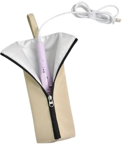 Sac De Voyage Pour Fer À Boucler - Couverture Thermique Pour Lisseur - Pochette Imperméable Portable Pour Salon, Coiffeuse et Voyage