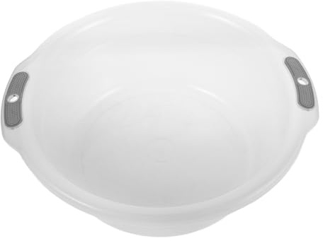 SOIMISS Bassine de Bain de Pieds Transparente Très Grand Format avec Poignées Doubles, Bac en Plastique Léger pour Usage Domestique, Lavage des Mains et Soins des Pieds, Portable