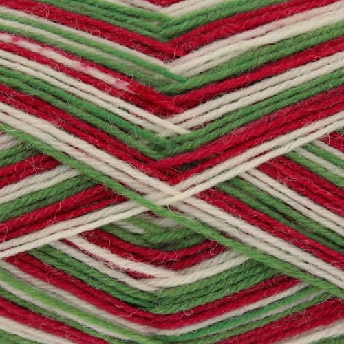 King Cole 783408 Zig Zag 4Ply Christmas Yarn - 420M, 100g