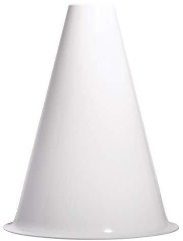 Anderson's Premium White 8 Megaphone Noisemaker Boost School Spirit Cheerleader Sports Football Basketball Homecoming Squad Team Party Dance Club Parade Competition Performance Fan Pack of 10