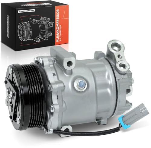 Frankberg Compresor de aire acondicionado con embrague Diesel | Compatible con Astra G Caravan/CC Combi/Sedán T98 F35 Corsa C Combo Meriva Zafira Replace# 24422013, aceite premezclado