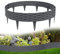 TRMLBE Rasenkante Beeteinfassung 50cm 5 Stück Beetumrandung Biegbarer Kunststoff Rattan-Optik Beetzaun Gartenpalisade Mähkante Randsteine Beeteinfassung für Garten Rasen Dekorativ, Anthrazit