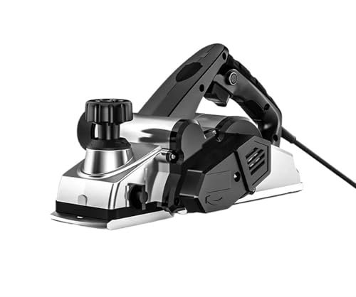 Raboteuse à bois électrique Raboteuse électrique, machine de découpe de bois, multifonctionnelle, petite raboteuse électrique portable, raboteuse à bascule réglable for le travail du bois raboteuse de