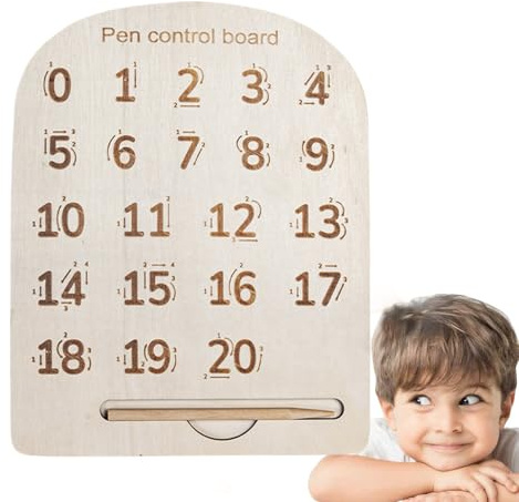 Genérico Lettere e numeri in legno, lavagna di apprendimento ' , 22