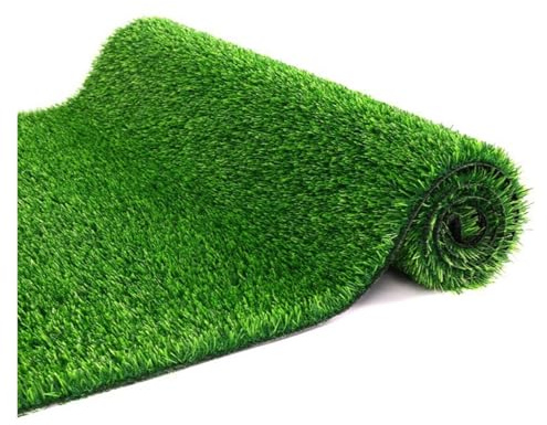 Tapis de Pelouse Artificiel pour Balcon Terrasse Jardin Vert Résistant aux UV Facile D'Entretien Tapis Extérieur Gazon Synthétique Vert(1.5x1m/4.92x3.28ft)