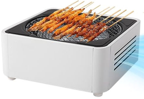 Bärbar kolgrill | Bordsgrill - minigrill, för resor trädgård bakgård picknick inomhus och utomhus fest