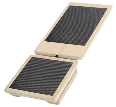 Chatonshen Tavola di Equilibrio in Legno per Adulti E Bambini, Antiscivolo per Distorsioni