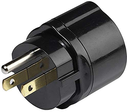 Electraline Travel 70031 europeisk reseadapter för dina amerikanska kontakter, svart, Tyskland till USA