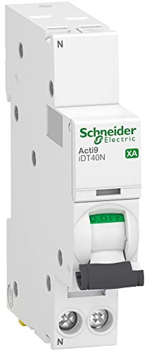 Schneider Electric - Acti9 iDT40N XA - disjoncteur modulaire - auto/vis 1P+N C 32A 6000A/10kA - A9PA4632
