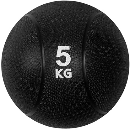 VirtuFit Balón medicinal Pro – Balón medicinal – 1 kg – goma – Negro