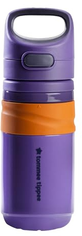 Tommee Tippee Gobelet isotherme à paille Sportee avec couvercle rabattable, 18 mois et plus, 325 ml, 1 paquet | Anti-fuite et anti-secousses