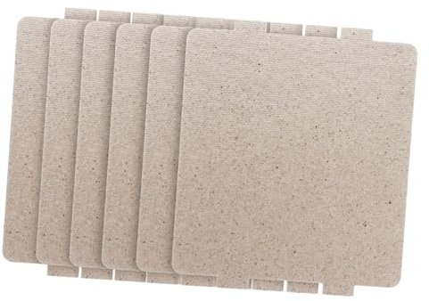 PRETYZOOM Piastra di Mica per Microonde, Ricambio Resistente alle Alte Temperature, 6 Pezzi, Protezione e Riparazione per Elettrodomestici