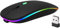 AOMiGT Mouse Wireless Ricaricabile, Silenzioso Mouse Senza Fili, Mouse Senza Fili a Due Modalità (Bluetooth 5.2+2.4G), 3 Livelli DPI(800/1200/1600) Regolabili per Laptops, Mac OS, Android, Windows