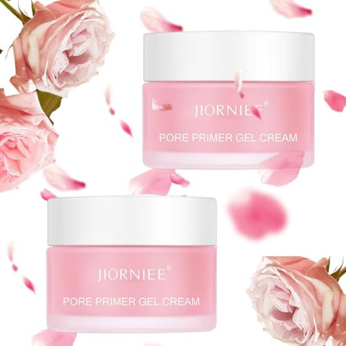 Pore Primer Gel Cream, 2 Pcs Gel Crème Primer Pores, Make-Up Basis Cream, Hydratant Maquillage Base Mate Maquillage Contrôle de lhuile Lisse Rides Crème Cosmétique, Teint Uniforme