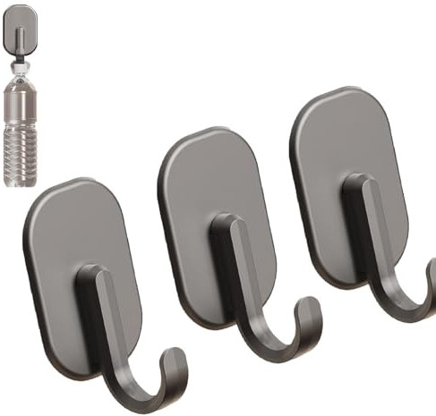 Generisch Magnethaken, 3X Kühlschrankhaken, Starker Magnetspeicherhaken Heavy Duty, Starker Magnetischer Dienstprogramm Tool Storage Hook,Traaceless Utensilienbügel,keine Bohrungen Für Handtücher