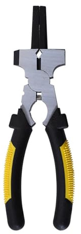 Pinze professionali per saldatura, 17,8 cm, multifunzione, in acciaio, per raschiare schizzi di presa, disegno e filo con impugnatura comoda, pinze per saldatura