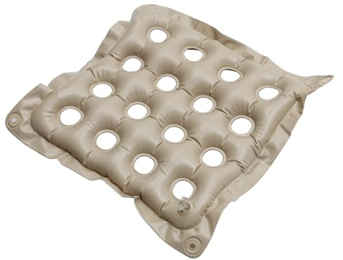JUMPLAWN Asiento Inflable para Silla de Oficina y Exterior, Cojín Descompresor Cuadrado Material Resistente, Adecuado para Alivio y Comodidad en Camping y Comedor