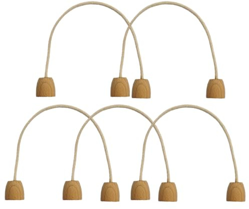 Bomullsrep Krocket-Wickets | 5 stycken 5 stycken bomullrepvippor, | Matchande grindutrustning, Croquet Game Wickets | 19,08 x 13,9 cm stort rocketracketrep, spelar-Wickets set för familj