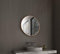 Talos Spiegel rund Noble Ø 60 cm – Matt Kupfer Wandspiegel mit robustem Aluminiumrahmen in matt Gold und Schwarz – Modernes Design mit Aufhängegurt in Lederoptik – Ideal für Badezimmer und Wohnzimmer